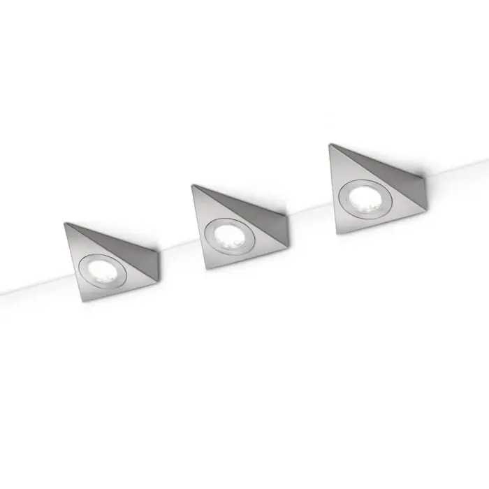 Certificado Trio Serie 2733 Aplique LED Níquel-mate, 3 luces