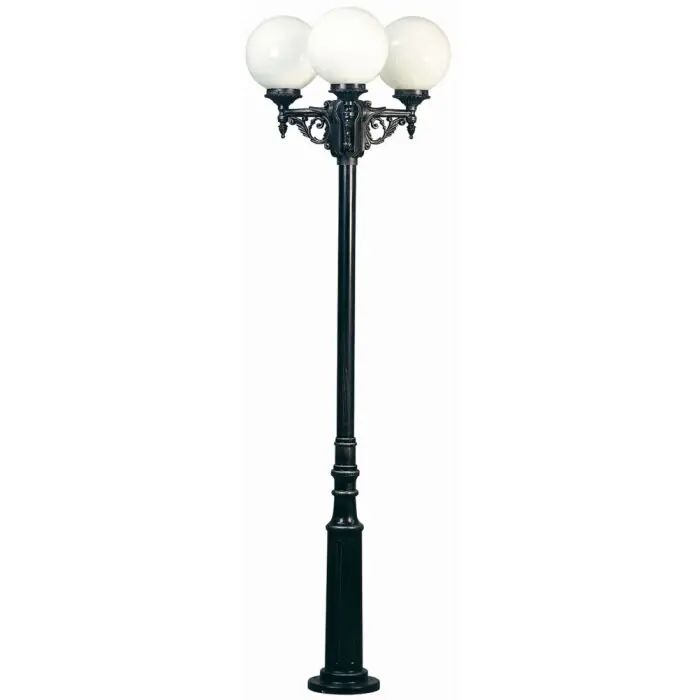 Albert 2050 Aplique para exterior Negro, Plata, 3 luces Envío Inmediato