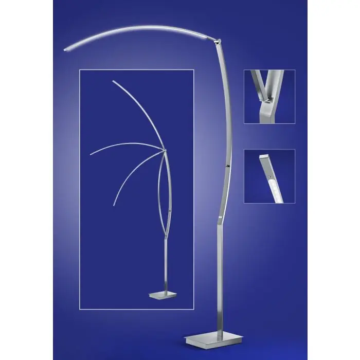 B-Leuchten TREE Lámpara de Pie LED Cromo, Níquel-mate, 1 luz A Buen Precio