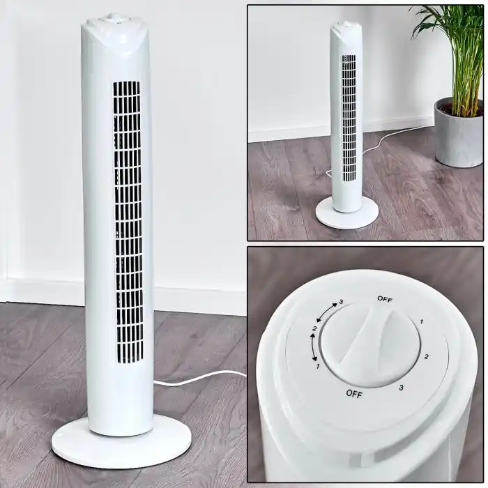 Benidorm Ventilador de pie Blanca Precio De Oferta