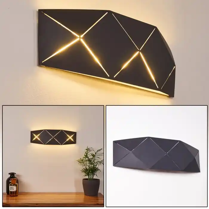 Imprescindible (Must-Have) Shouver Aplique LED Negro, 1 luz