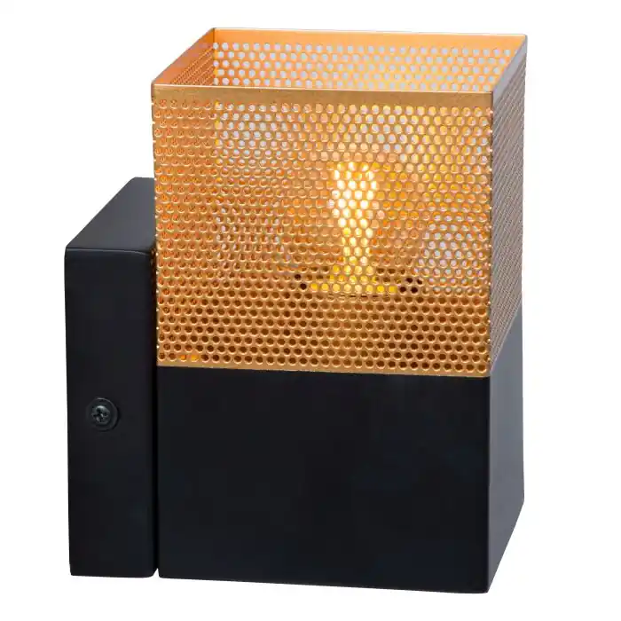 Última Versión Lucide RENATE Aplique Negro, 1 luz