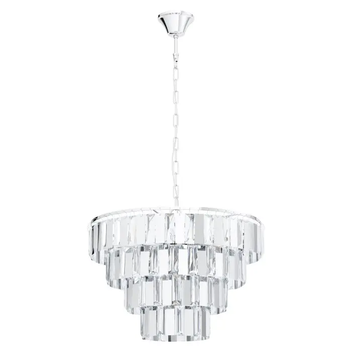 Promoción Exclusiva Eglo ERSEKA Lámpara Colgante Cromo, 7 luces