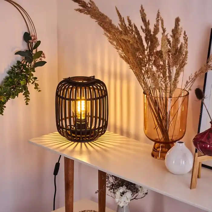 Pago Seguro Mongolei Lámpara de mesa Negro, 1 luz
