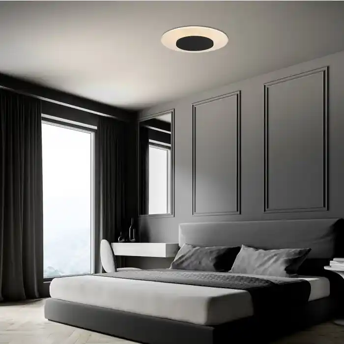 Popular Steinhauer Lido Lámpara de Techo LED Negro, 1 luz