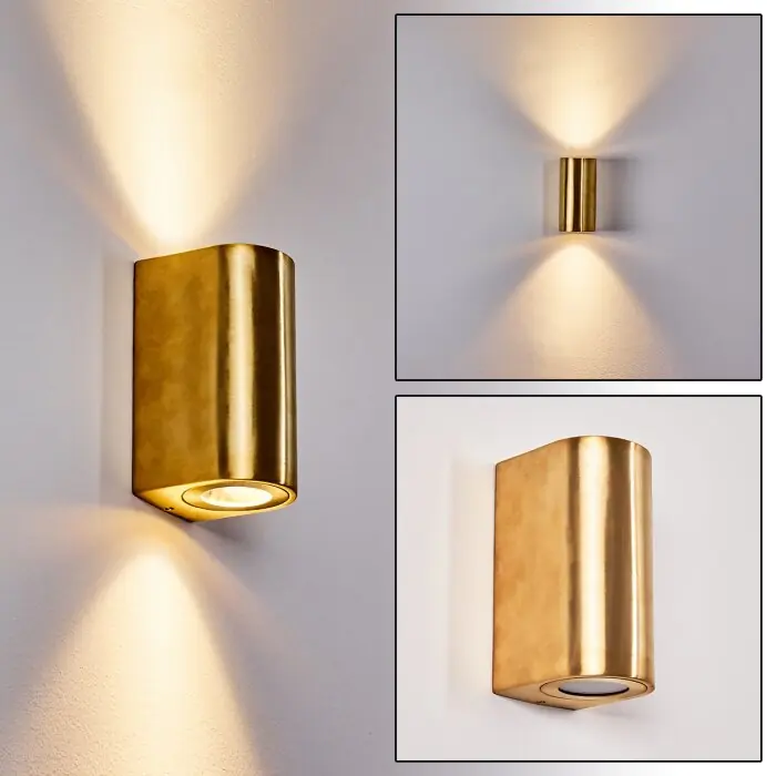 Oferta Limitada Boda Aplique para exterior Latón, 2 luces