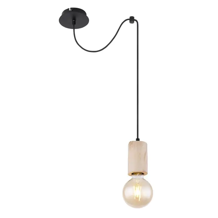 A Buen Precio Globo JOSEBA Lámpara Colgante Negro, 1 luz