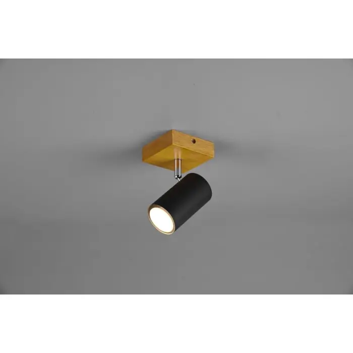 Certificado Trio Marley Proyector Madera clara, 1 luz