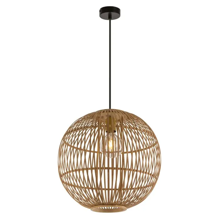 A Buen Precio Globo HILDEGARD Lámpara Colgante Negro, 1 luz