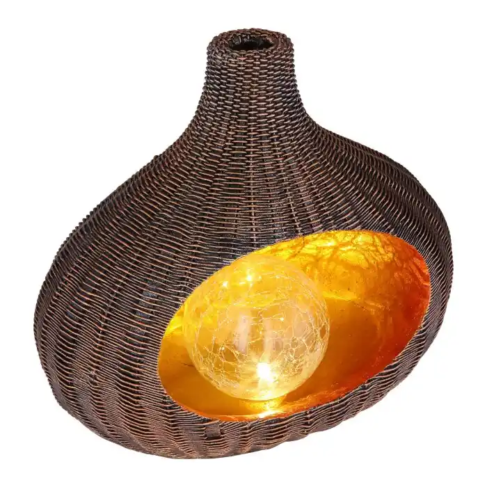 Súper Precio Globo Lámpara solar LED Marrón, 1 luz