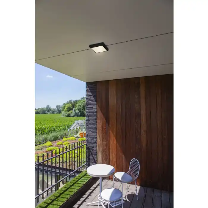 Última Oportunidad Lutec Helena Lámpara de techo para exterior LED Antracita, 1 luz