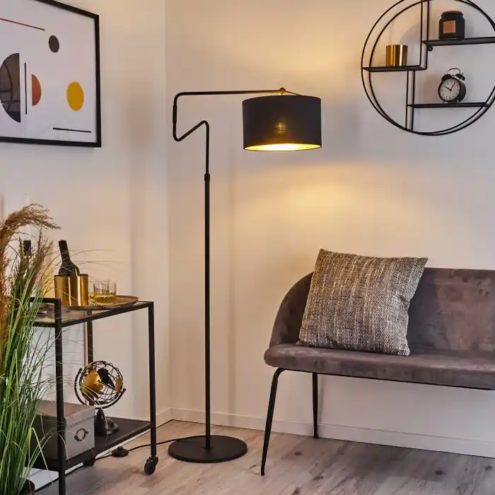 Oferta Kikpan Lámpara de Pie Negro, 1 luz