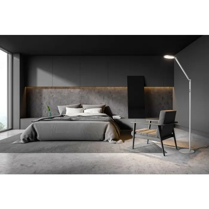 Alta Calidad Fabas Luce Regina Lámpara de Pie LED Aluminio, 1 luz