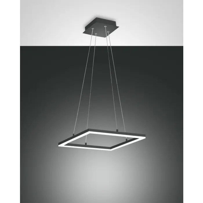 Certificado Fabas Luce Bard Lámpara Colgante LED Antracita, 1 luz