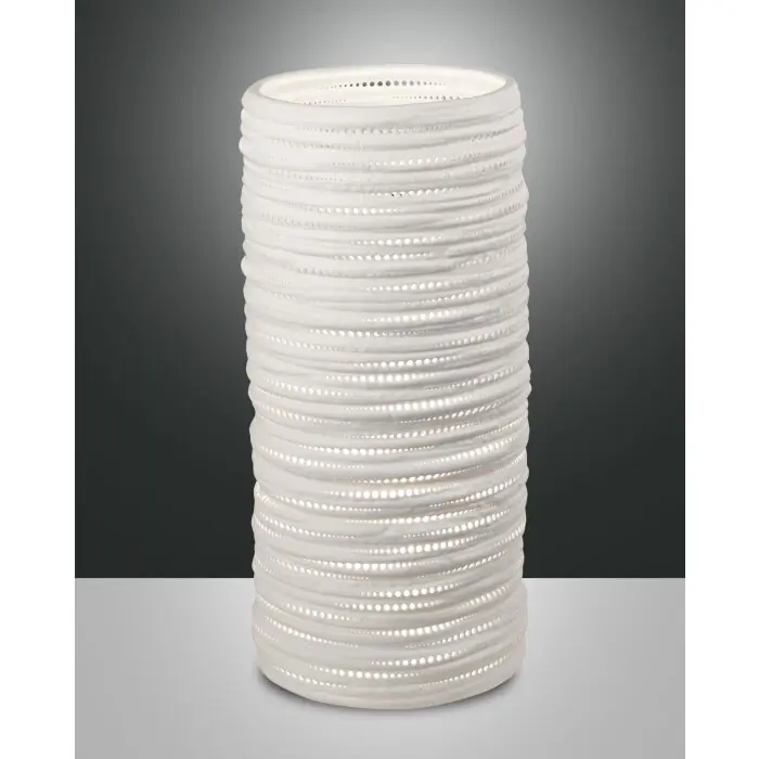 Descuento Fabas Luce Marbella Lámpara de mesa Blanca, 1 luz