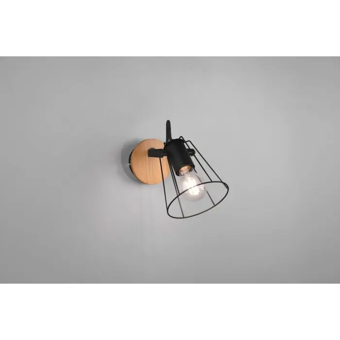 Rebajas Reality Jaipur Aplique Negro, 1 luz