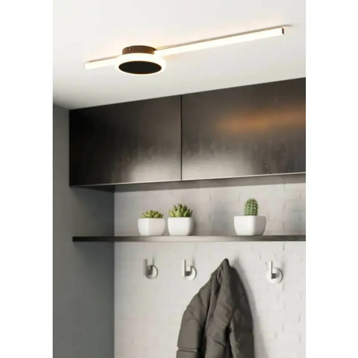 A Buen Precio Eglo-Leuchten SARGINTO Lámpara de Techo LED Negro, 2 luces