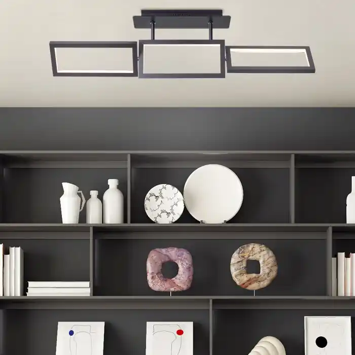 Oferta Brilliant Ranut Lámpara de Techo LED Negro, 3 luces
