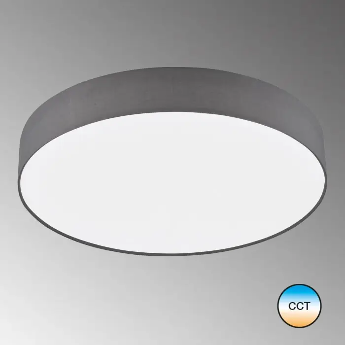 Disponible Ahora SCHÖNER-WOHNEN-Kollektion Pina Lámpara de Techo LED Blanca, 1 luz, Mando a distancia