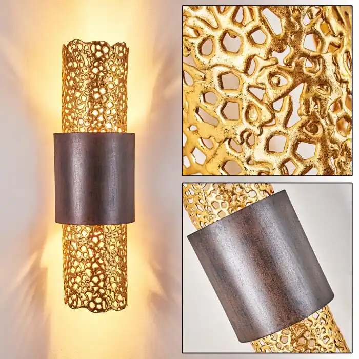 Ordena Ya Holländer PALAZZO Aplique dorado, Latón, 2 luces