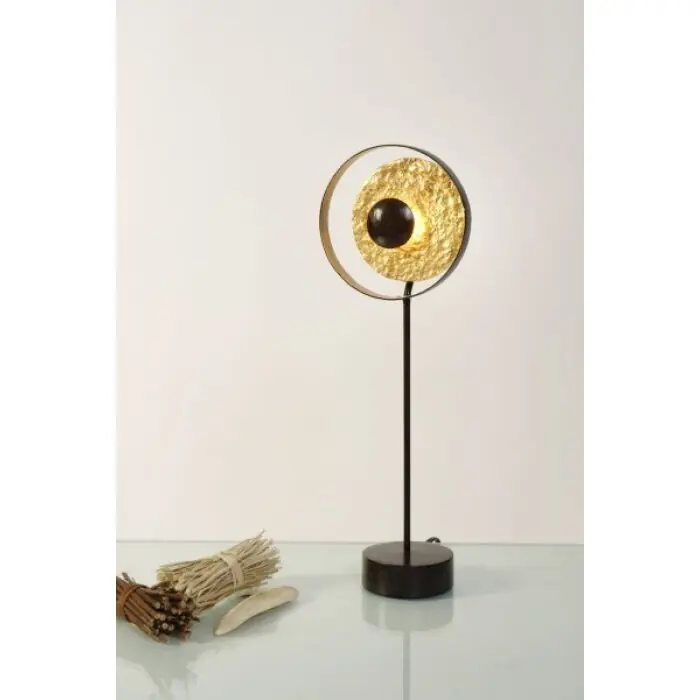 Solo Hoy Holländer SATELLITE Lámpara de mesa Marrón, dorado, Negro, 1 luz