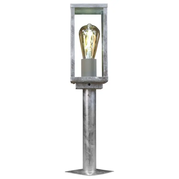 Última Oportunidad Lutec KARO Poste de Jardín Galvanizado, 1 luz