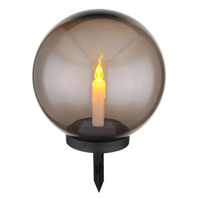 A Buen Precio Globo Lámpara solar LED Negro, 1 luz