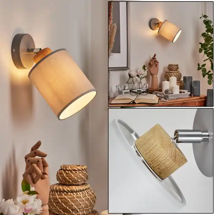 Precio Rebajado Chiuvi Aplique Cromo, Gris, Crudo, 1 luz