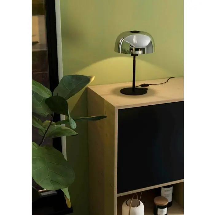 Eglo SOLO Lámpara de mesa Negro, 1 luz Pago Seguro