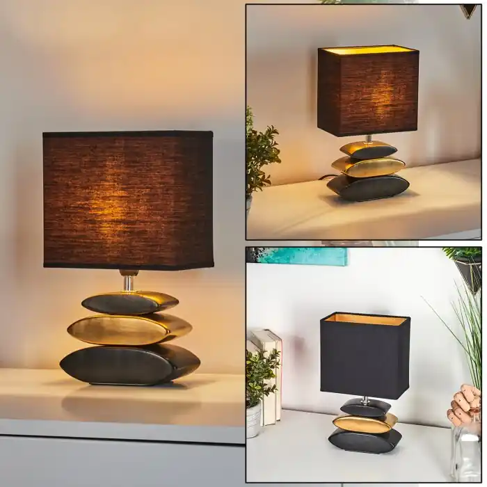 Berghamn Lámpara de mesa Cromo, dorado, Negro, 1 luz Venta Final