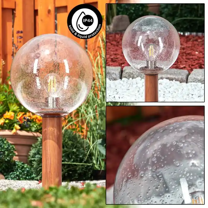 Oferta Bubodefo Poste de Jardín Marrón, Color madera, 1 luz