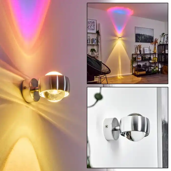 Sapri Aplique Plata, 1 luz Compra Hoy