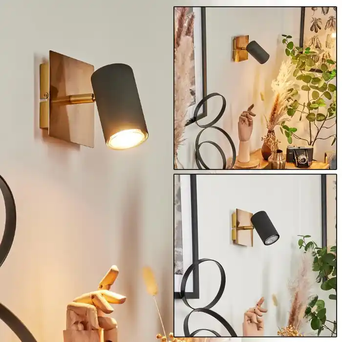 Zuoz Aplique dorado, 1 luz Popular