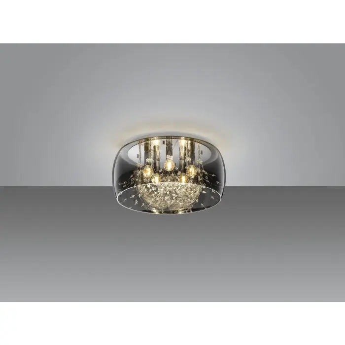 Trio Crystel Lámpara de Techo Cromo, 5 luces Precio De Oferta