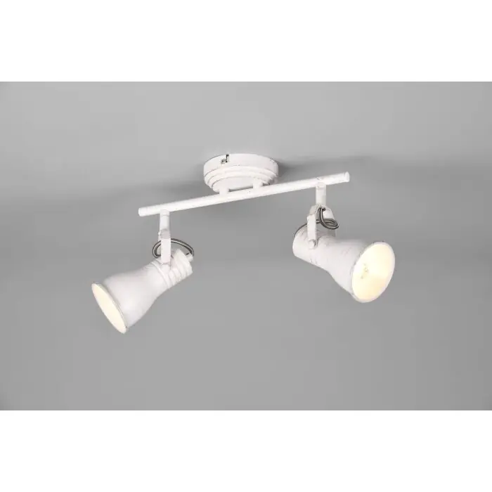 Trio Steam Lámpara de Techo Antiguo, Blanca, 2 luces Gran Oferta