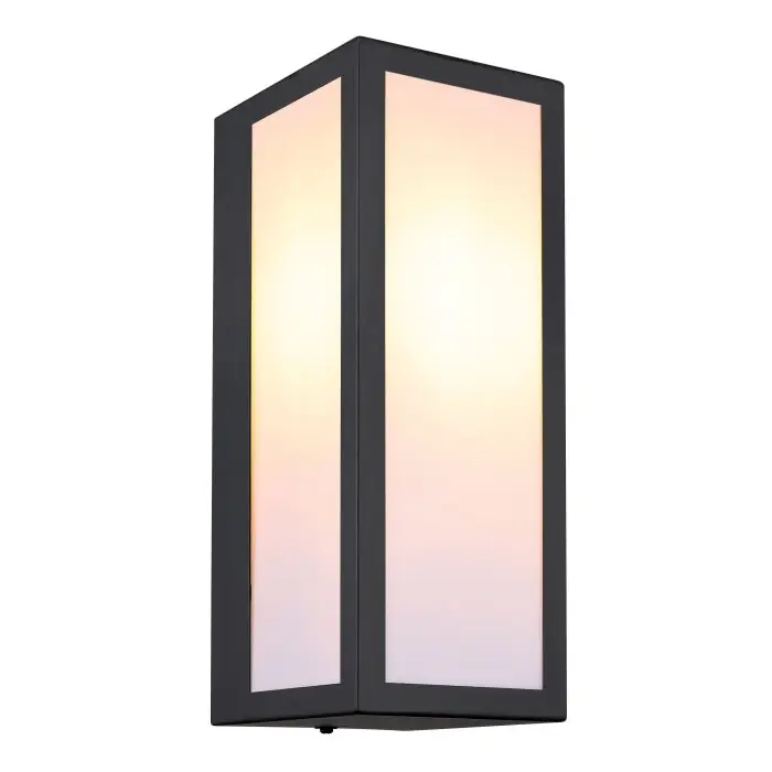 Venta Final Globo GUNDULA Aplique para exterior Negro, 1 luz
