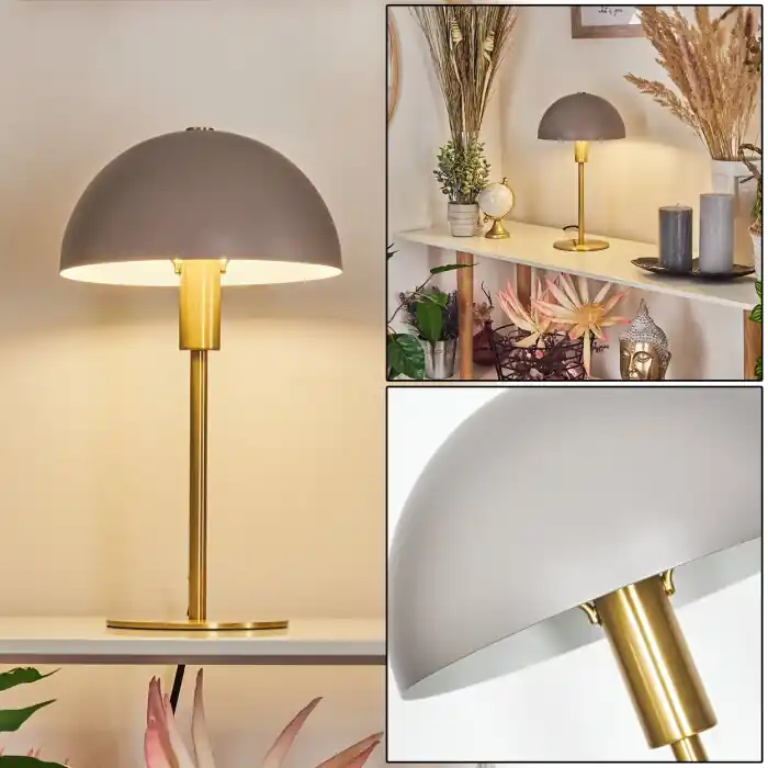 Promoción Exclusiva Tamel Lámpara de mesa dorado, 1 luz