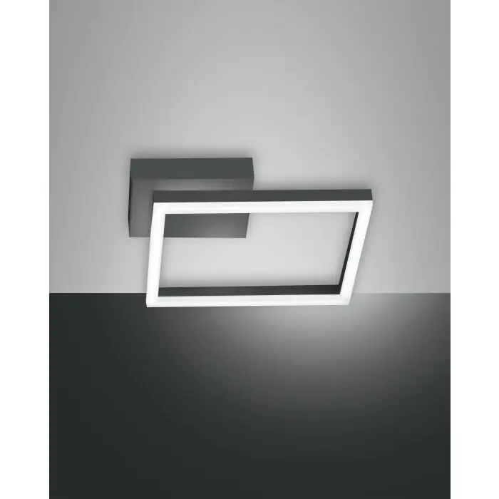 Fabas Luce Bard Lámpara de Techo LED Antracita, 1 luz Solo Por Tiempo Limitado
