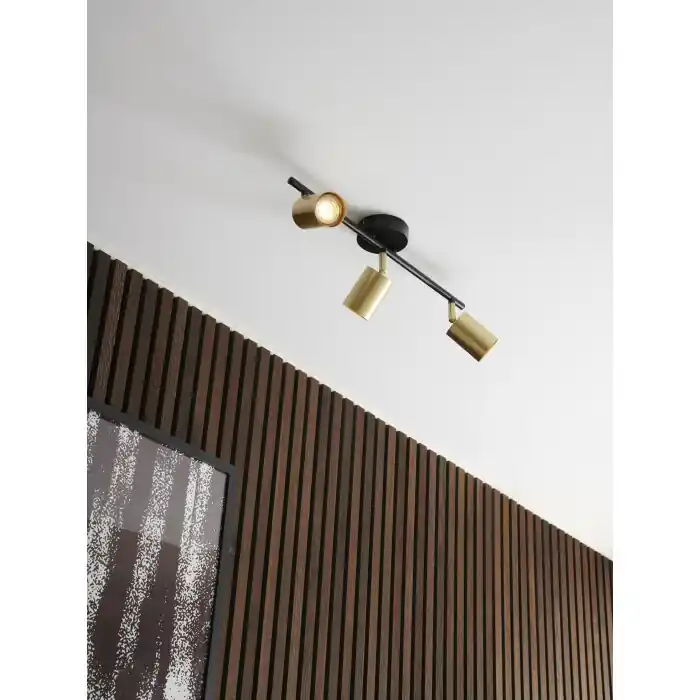 Envío Inmediato Nordlux EXPLORER Lámpara de Techo Negro, 3 luces