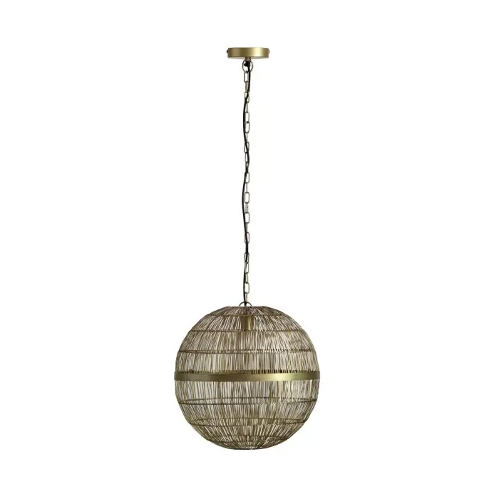 A Buen Precio Globo HERMI Lámpara Colgante Latón antiguo, 1 luz
