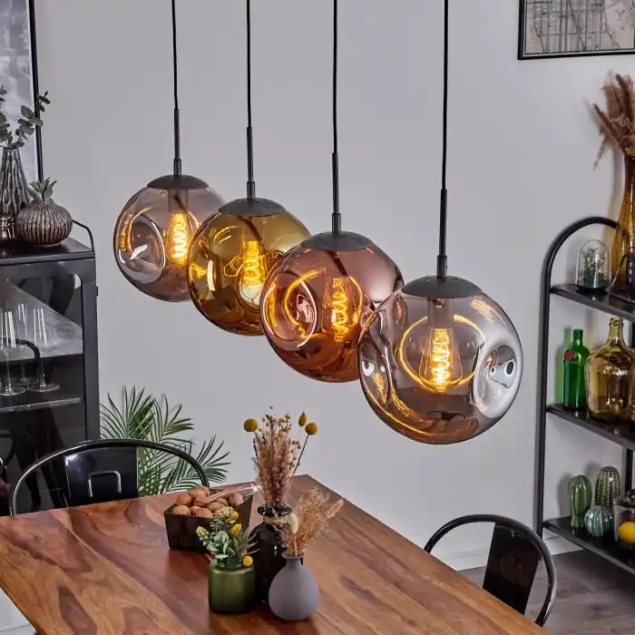 Cabreiro Lámpara Colgante Antracita, 4 luces Liquidación