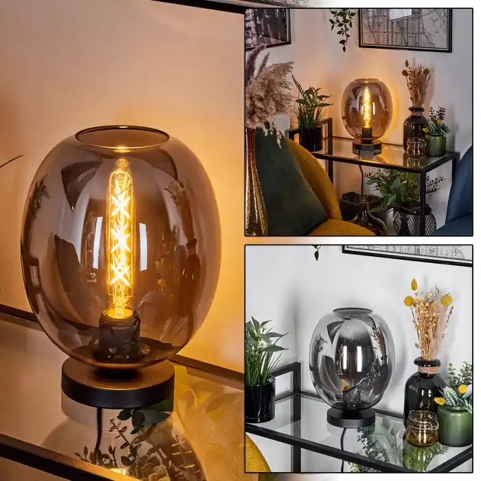 No Te Lo Pierdas Augicourt Lámpara de mesa Negro, 1 luz