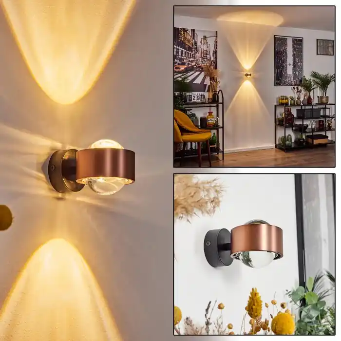 Sapri Aplique Cobre, Negro, 1 luz Venta Final