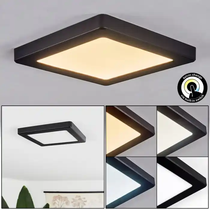 Ordena Ya Canditas Lámpara de Techo LED Negro, 1 luz