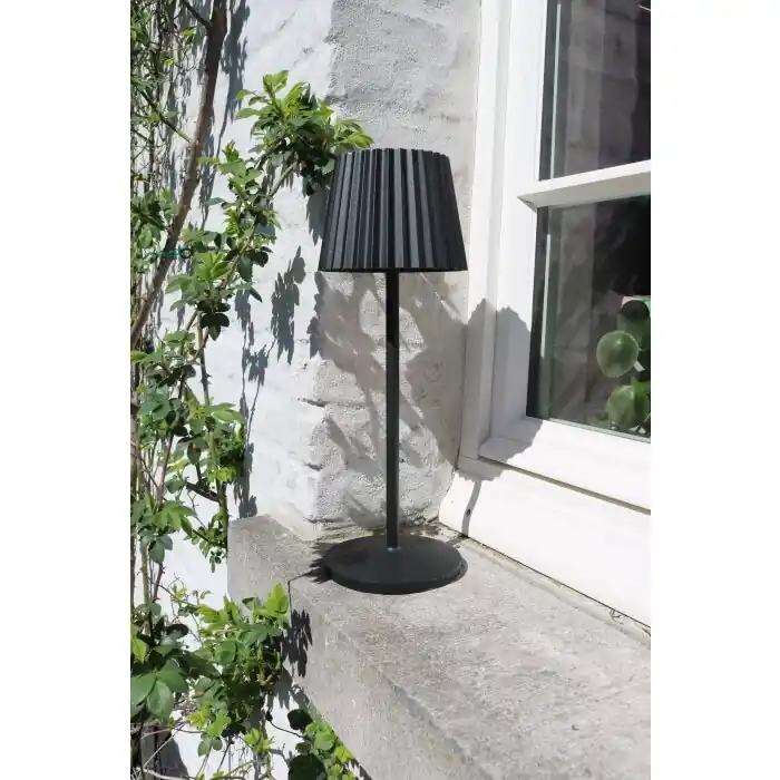 Oferta De Temporada Lucide JUSTINE Lámpara de mesa LED Negro, 1 luz