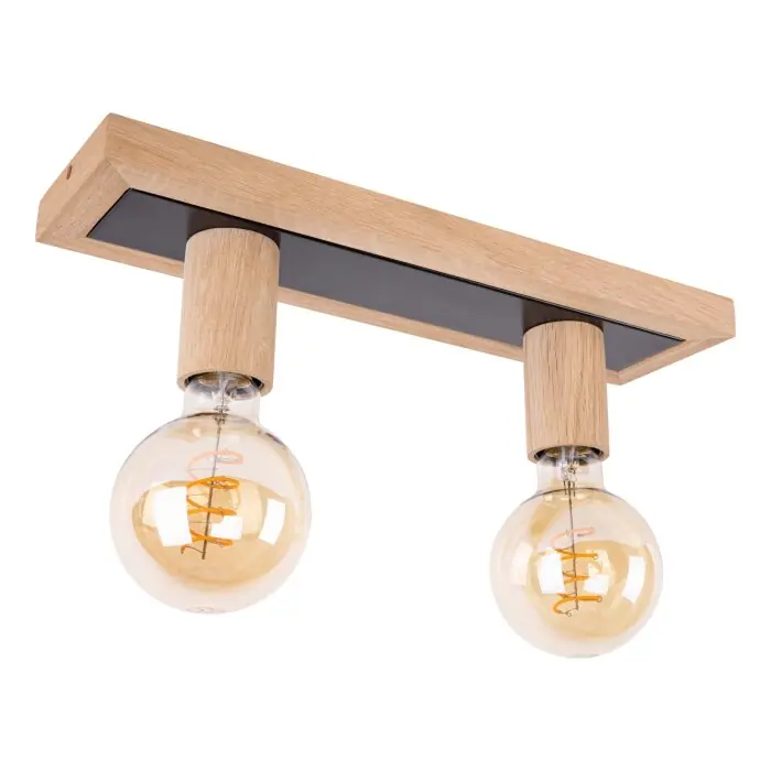 Últimas Unidades Mugueta Lámpara de Techo Madera clara, 2 luces