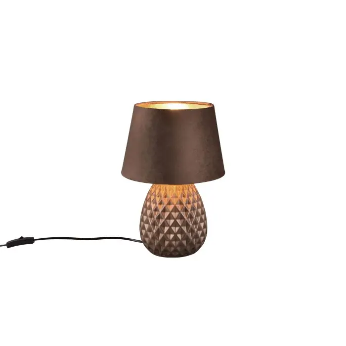 Reality ARIANA Lámpara de mesa Marrón, 1 luz Última Versión