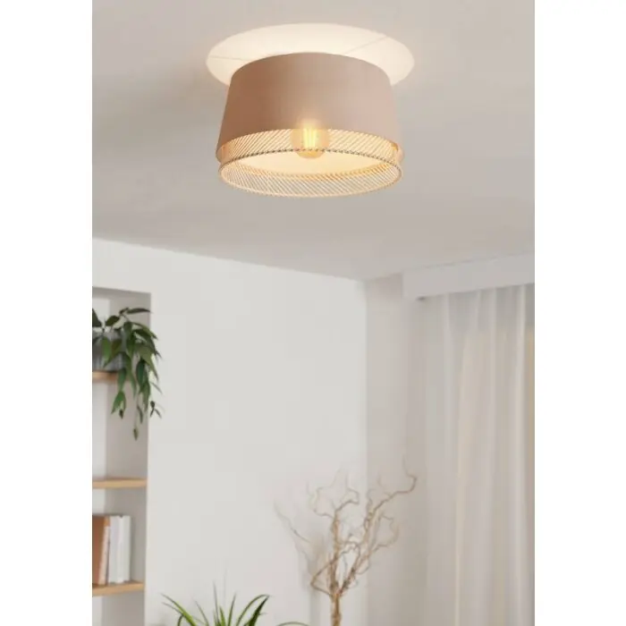 Eglo TABLEY Lámpara de Techo Negro, 1 luz Pago Seguro