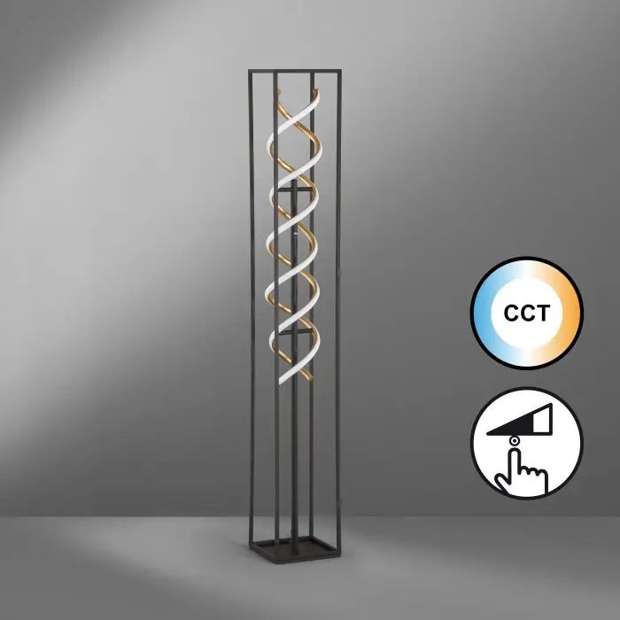 Fischer & Honsel Gian Lámpara de Pie LED Negro, 1 luz Venta Final
