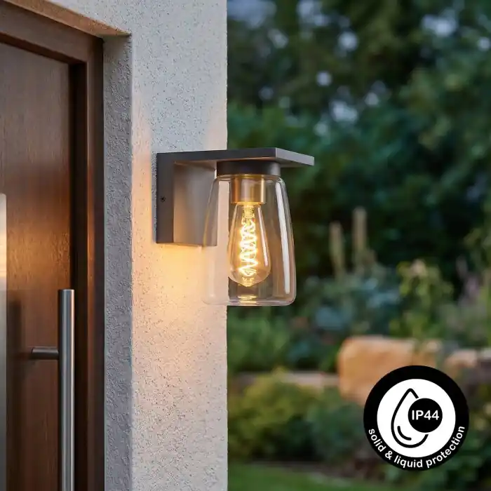 Marca Reconocida Aquin Aplique para exterior Antracita, 1 luz